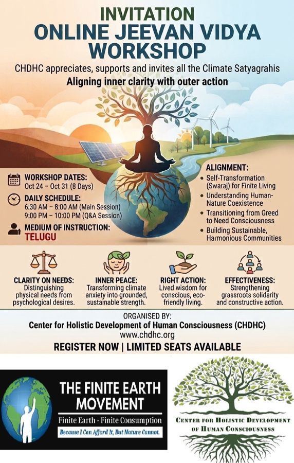 🌍 Online Jeevan Vidya Workshop – Aligning Inner Clarity with Outer Action